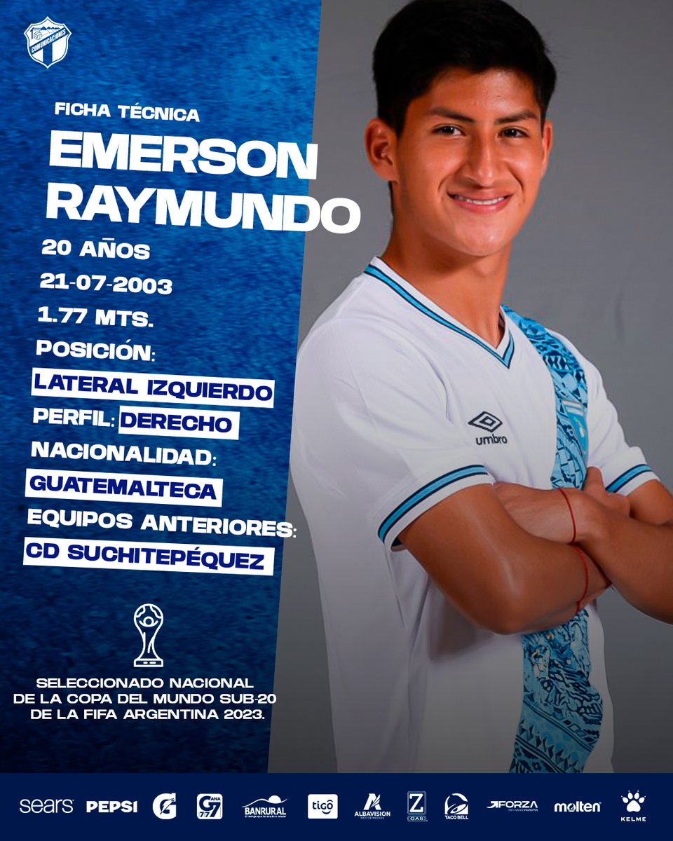 📋 Les presentamos la ficha técnica de Emerson Raymundo. #VamosCremas