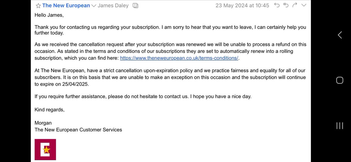 James Daley tweet media