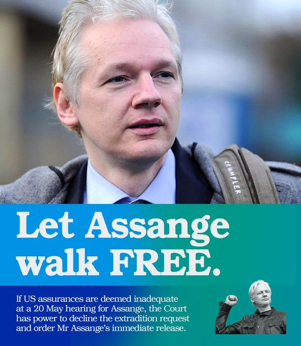 Let #Assange Walk Free!
#HighCourt #RuleOfLaw - why is he still locked up in Belmarsh prison? #FreeAssangeNOW #BailAssange