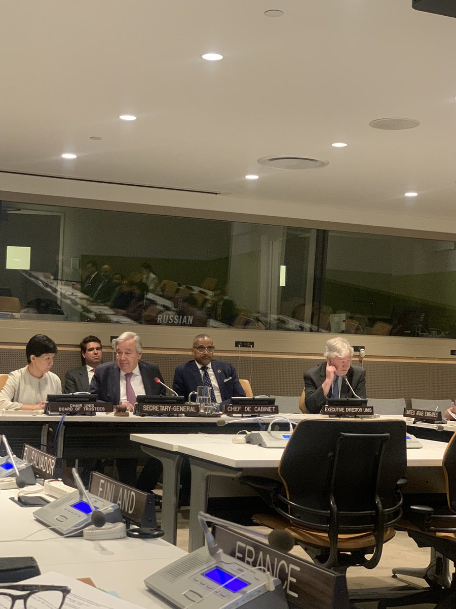 As a father of 3️⃣ students @UNISNYC I am particularly pleased to attend the meetings of the Honorary Trustees Board and nurture the strong relationship with @UN. With 9️⃣9️⃣ countries and 6️⃣2️⃣ languages UNIS embraces diversity and embodies the true 🇺🇳 spirit.