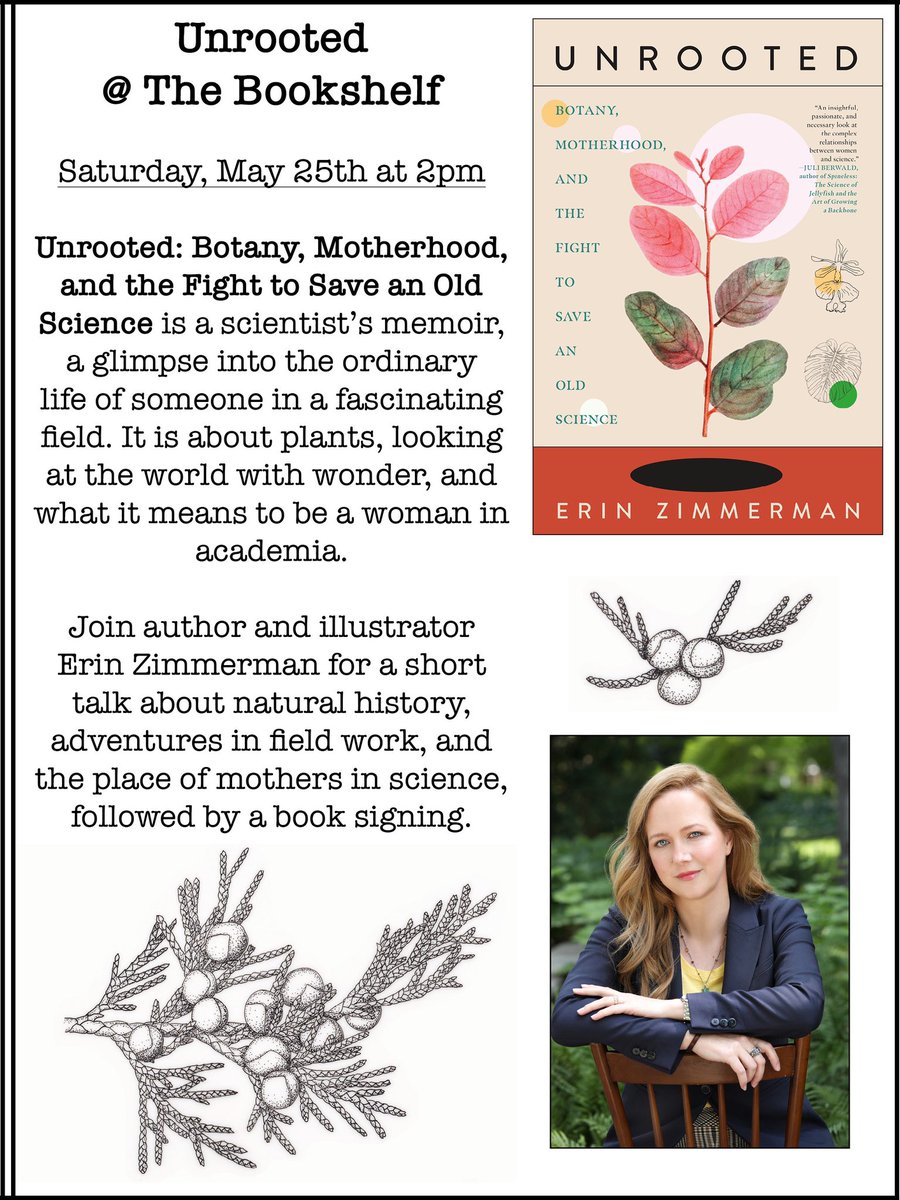 Dr. Erin Zimmerman🌿📝 (@doctorzedd) on Twitter photo If you happen to be in Guelph this Saturday and want to hear me talk plants, fieldwork, and women in STEM, I’ll be at The Bookshelf!
<a href="/Bookshelfnews/">The Bookshelf</a> <a href="/guelpharts/">Guelph Arts Council</a> <a href="/UofGAlumni/">University of Guelph Alumni</a> <a href="/uogarboretum/">UofG Arboretum</a> If you happen to be in Guelph this Saturday and want to hear me talk plants, fieldwork, and women in STEM, I’ll be at The Bookshelf!
<a href="/Bookshelfnews/">The Bookshelf</a> <a href="/guelpharts/">Guelph Arts Council</a> <a href="/UofGAlumni/">University of Guelph Alumni</a> <a href="/uogarboretum/">UofG Arboretum</a>
