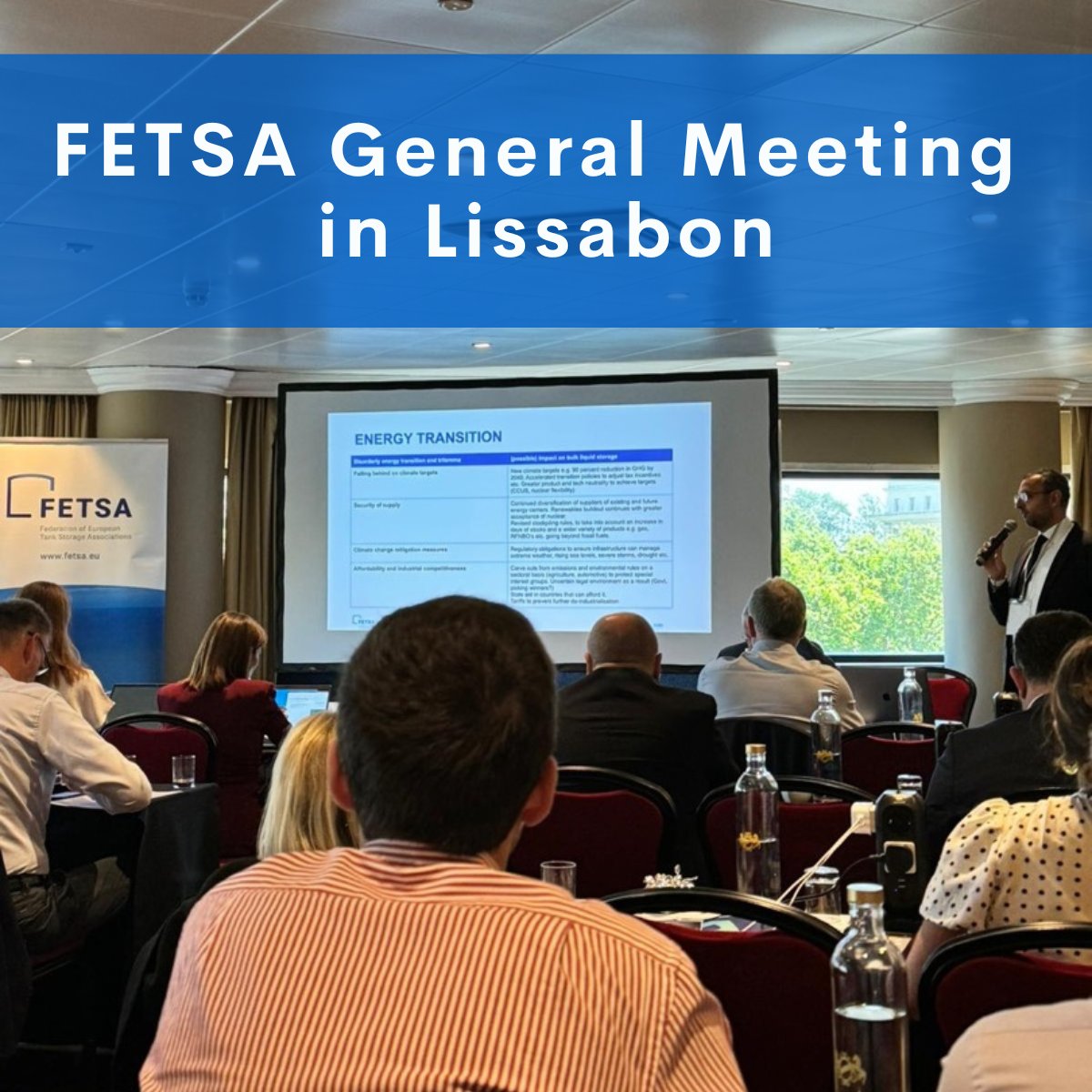 Endegs_int's tweet image. This week, we attend the FETSA General Meeting in Lissabon to discuss the changing energy and tank storage landscape in Europe with national tank storage associations and tank storage operators. Thank you to FETSA for organizing this great event!