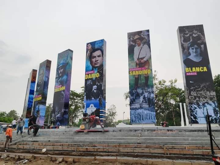 📣 𝙋𝙖𝙧𝙦𝙪𝙚 𝙙𝙚 𝙡𝙤𝙨 𝙃𝙚́𝙧𝙤𝙚𝙨 la Cra. Rosario anunció que “Este fin d semana se inaugurará el nuevo parque de los héroes en la Avenida de Bolívar a Chávez, se reflejarán imágenes de nuestros Héroes de Dignidad Nacional' #ManaguaSandinista #4519LaPatriaLaRevolución
