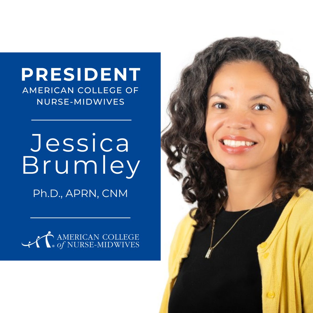 A warm welcome to our new President: Jessica Brumley​, Ph.D., APRN, CNM! And a huge thank you to everyone who attended the ACNM Business Meeting last night to make your voice heard. Stay tuned as we share more from the event.