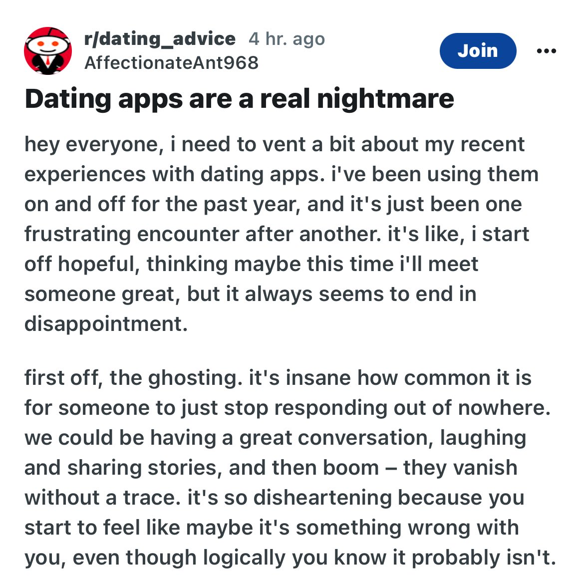 Ghosting in a civilized world is a NEXT DAY THING— now you’re ghosted mid conversation like an animal