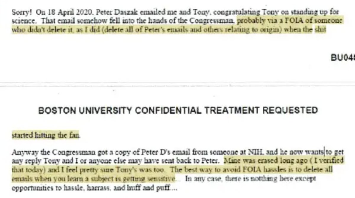 email from morens (who really is the gift that keeps on giving) to health hobbit hotez whose dirty little hands seem to have been all over the GoF and WIV projects from the beginning. they knew all along that covid 19 was 'their' virus. and they conspired to hide it.