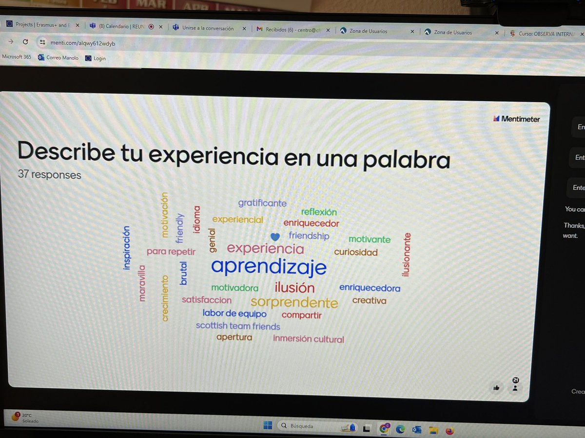 CFPIdiomas's tweet photo. Sesión final OBSERVA INTERNACIONAL, compartiendo experiencias de vida y profesionales que enriquecen la experiencia profesional de nuestros docentes en Castilla y León.#internacionalizaCyL #innovaCyL #formacionCyL https://t.co/fwuO87SB64