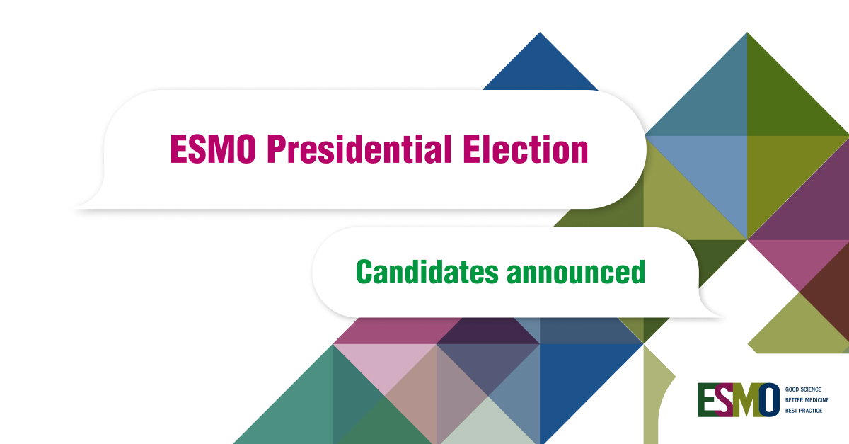 The names of the candidates running for the ESMO Presidency 2027-2028 have been announced. Find out more about the candidates. 📌 ow.ly/4Uku50RSIJL