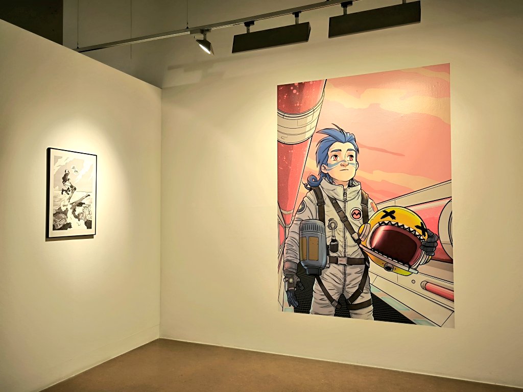 PaulaCabaleiro's tweet photo. #Punctum Beliscos da BD na arte contemporánea galega, no Auditorio de Galicia @CCultura, comisariada por @Inhigo_R 💜✨✏️🎨 #MoiRecomendable https://t.co/PKiST0aJRd