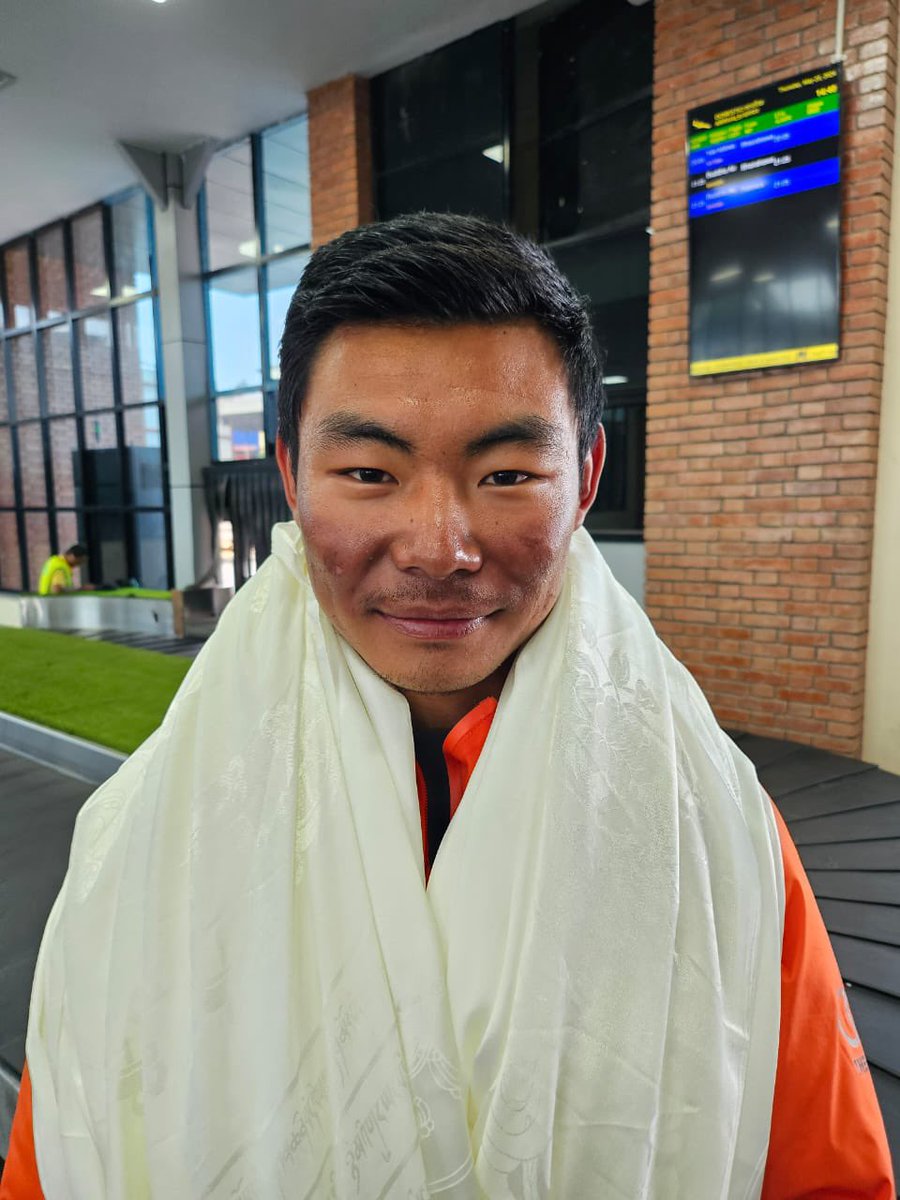 wangdibumthap's tweet photo. Lieut Jigme Pelden Dorji(our very own Tenzin Norgay of Bhutan) from the RBA summitted Mount Everest on 05/20/2024 at 0930 hrs. Heartiest Congratulations and we are proud of you. https://t.co/WtjaQF5dKD
