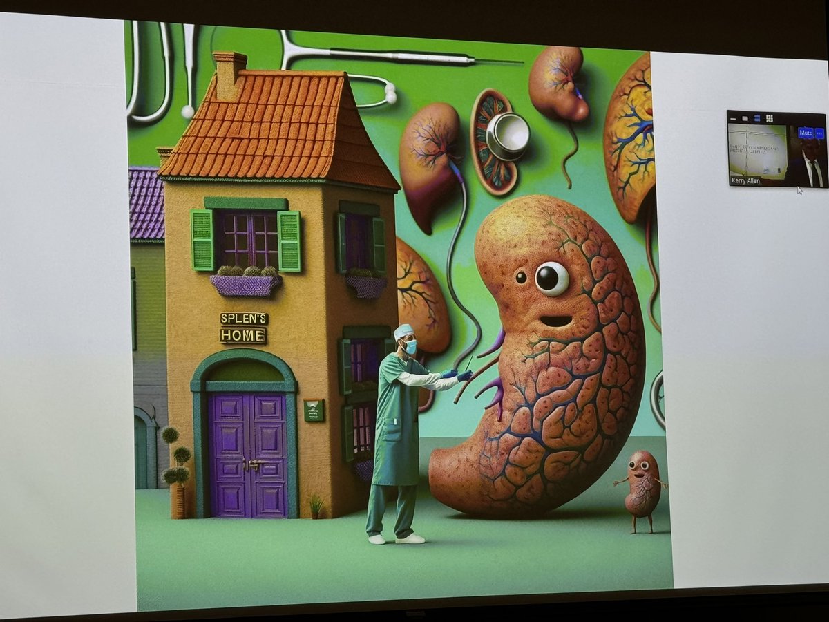 The forgotten art of splenic salvage by @benzarzaur at Dr. David Feliciano celebration of life and career at @shocktrauma