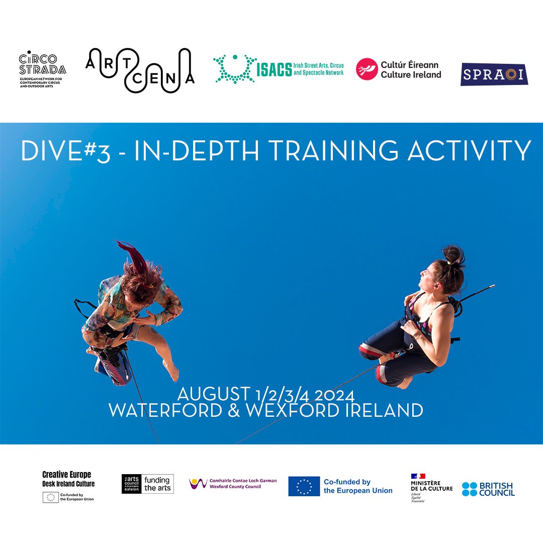 📣We are thrilled to share we are co-hosting DIVE#3 in partnership with @Circostrada this summer - an in-depth capacity building programme exploring art in public space & it’s development in Ireland - in association with @waterfordspraoi buff.ly/3WSKJp0
