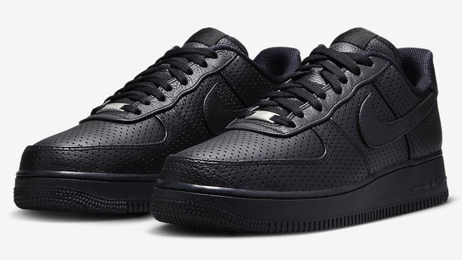 Nike Air Force 1 'Black' June 6 ($140)