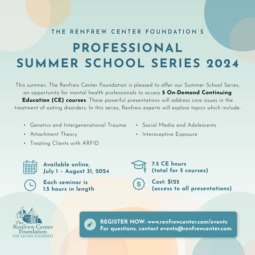We are excited to announce the return of our Summer School Series, providing mental health professionals with access to 5 On-Demand Continuing Education (CE) courses. Register now: ow.ly/INpB50RN1sn