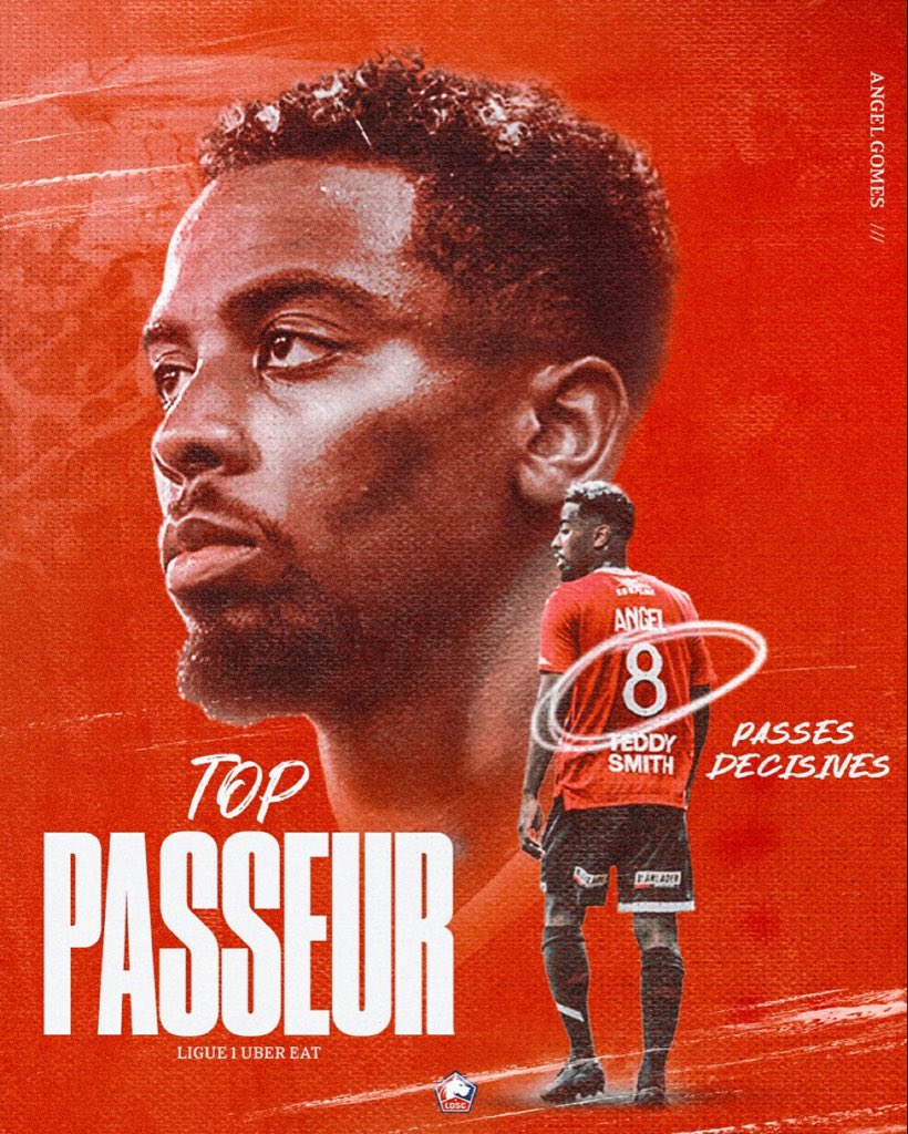 𝘼𝙣𝙜𝙚𝙡 𝙂𝙤𝙢𝙚𝙨, most assists in 𝙇𝙞𝙜𝙪𝙚 𝟭! 🥇

With 𝟴 assists in Ligue 1 Uber Eats this season, our English midfielder finished with the most assists in the league alongside Dembélé and Del Castillo 👏