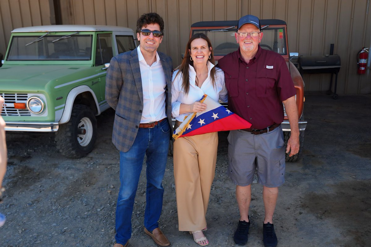 Last week in Pine Bluff, veteran Clyde Faulkner gave me the first flag flown over the USS Little Rock when it was commissioned. Hidden gems like this are why I love Arkansas. Thank you, Clyde!