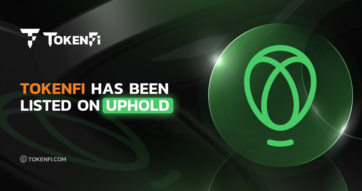 $TOKEN is now listed on Uphold! @UpholdInc is a global, multi-asset digital trading platform with over 10 million users. It is one of the world's largest retail trading outlets and is available in the US. This listing makes #TokenFi much more accessible, supporting our goal to