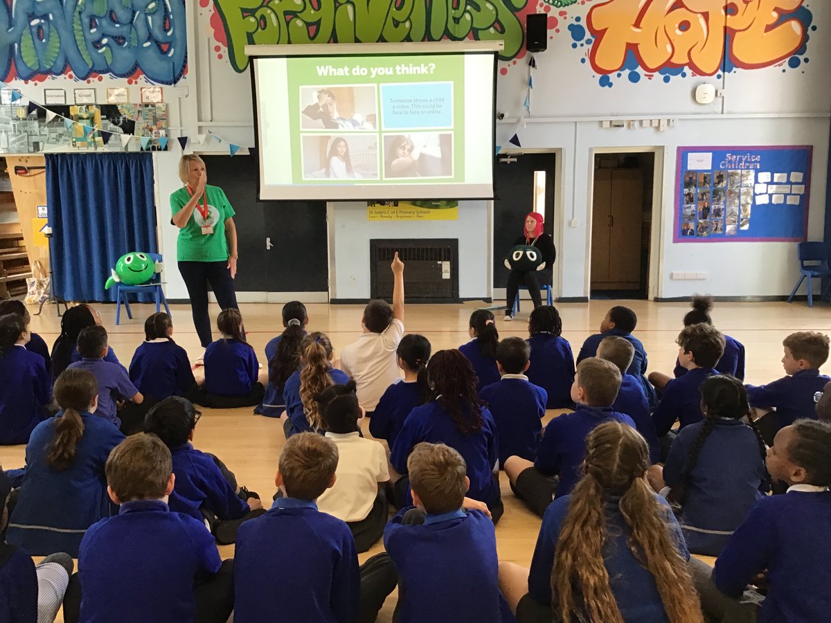 The NSPCC delivered a workshop to Year 5 today.