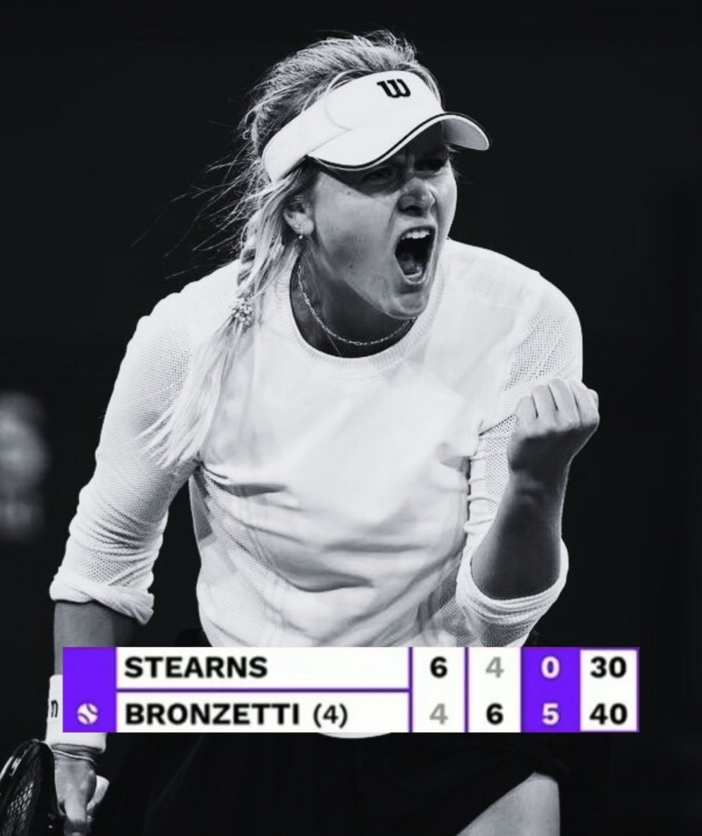 TheTennisLetter's tweet photo. Peyton Stearns won this match 😱🤯 https://t.co/p1wn5NOV5Q