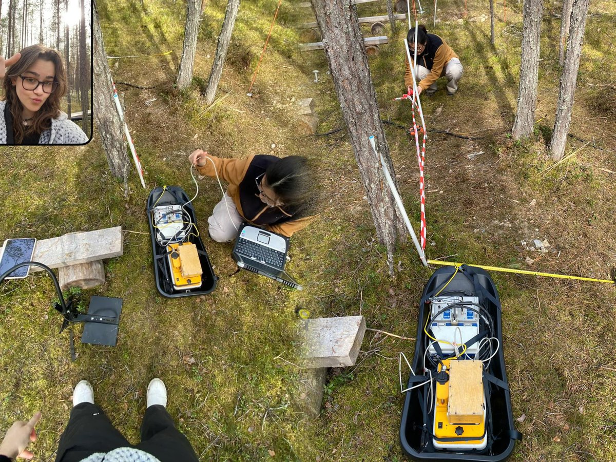 ZSN_Chen's tweet photo. How to build a complex #forest #ecohydrology research setup at @OulankaStation?🤔

Easy step1️⃣
• find a new notebook📗and a pen that you think you will never lose🖊
• forest inventory📐
• root mapping🩺 
• enjoy the snow-free forests🌲and ice-free rivers🌊

#BFF_Water #BoTWU https://t.co/4dSPsb5Se3