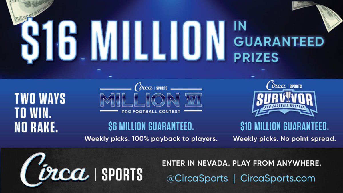 Have you heard? @CircaSports is making their football contests even BIGGER! $16 million in guaranteed $$!!! Log-on to TheBvBShow.com or text 702-570-8255 to make your appointment to join the #BvBBrigade this FB season!!