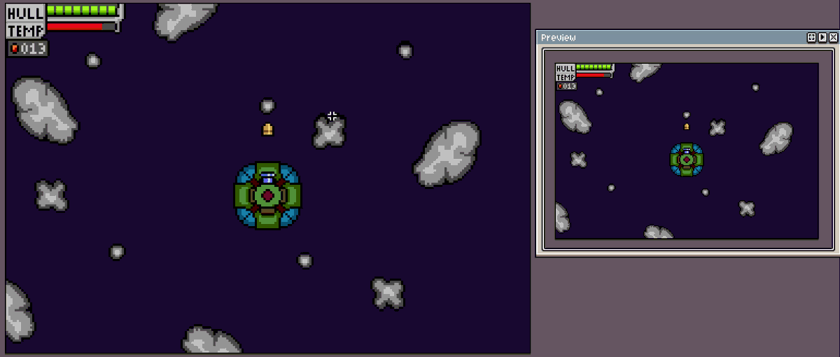 Triorvis's tweet photo. Well this is a concept for a space station base defense game I'm cooking up. #indiedev #pixelartist #gamedev https://t.co/KQinJAHQDF