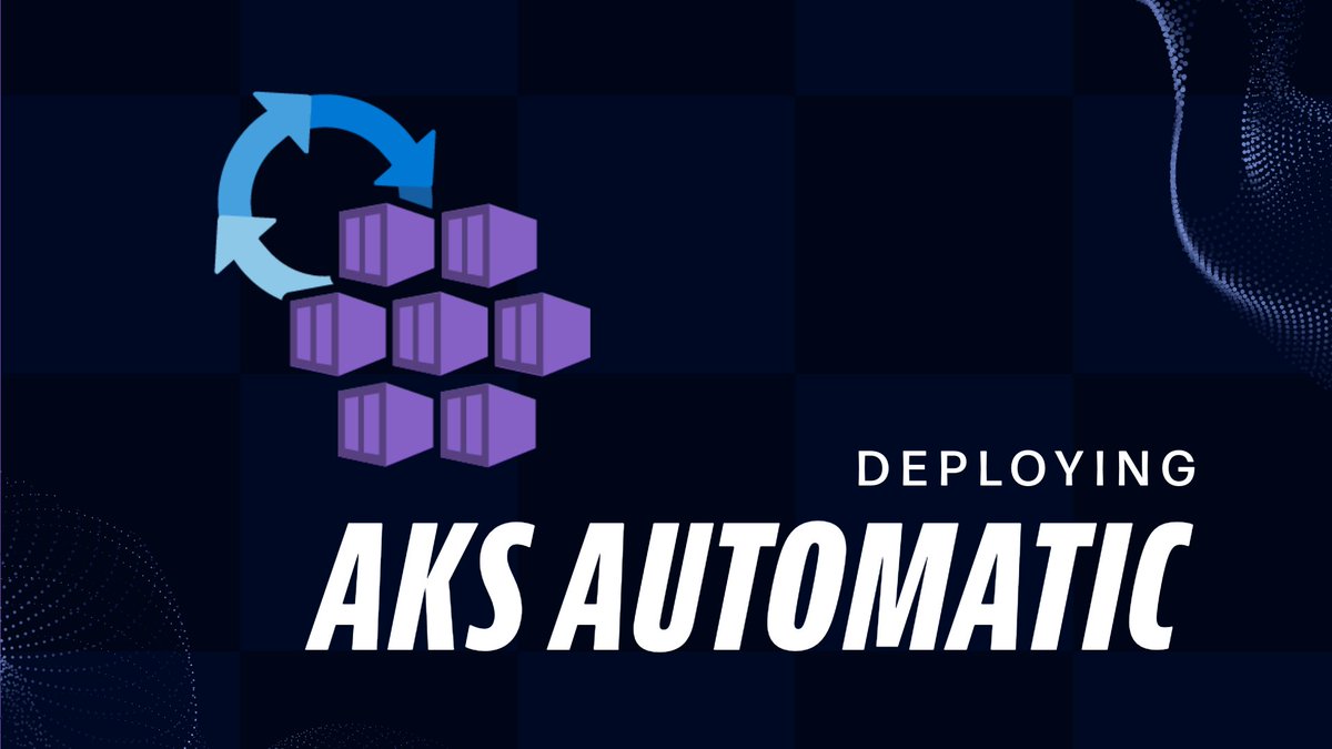 Want to try out the new #AKSAutomatic SKU in your own subscription using #Terraform or #AzureBicep? I have code samples here which you can use 🚀

aka.ms/cloudnative/ak…
aka.ms/cloudnative/ak…

🎬 Also check out this video to see a walk-through of these. youtu.be/tesEZqAjGoA?t=…