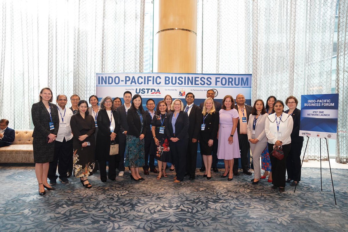 At the 2024 #IndoPacificBizForum, the Indo-Pacific Economic Framework for Prosperity team launched the #IPEF Small and Medium-sized Enterprises (#SME) Network to connect SMEs across #IPEF’s 14 partner countries and deepen regional #trade & investment ties. state.gov/2024-indo-paci…