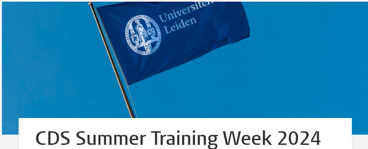 We cordially invite researchers and support staff interested in Open Science practices to the @CDSLeiden @ubleiden Summer Training Week: 11th-14th June The program covers research data, research software, open access publishing, and copyright: digitalscholarshipleiden.nl/articles/cds-s…