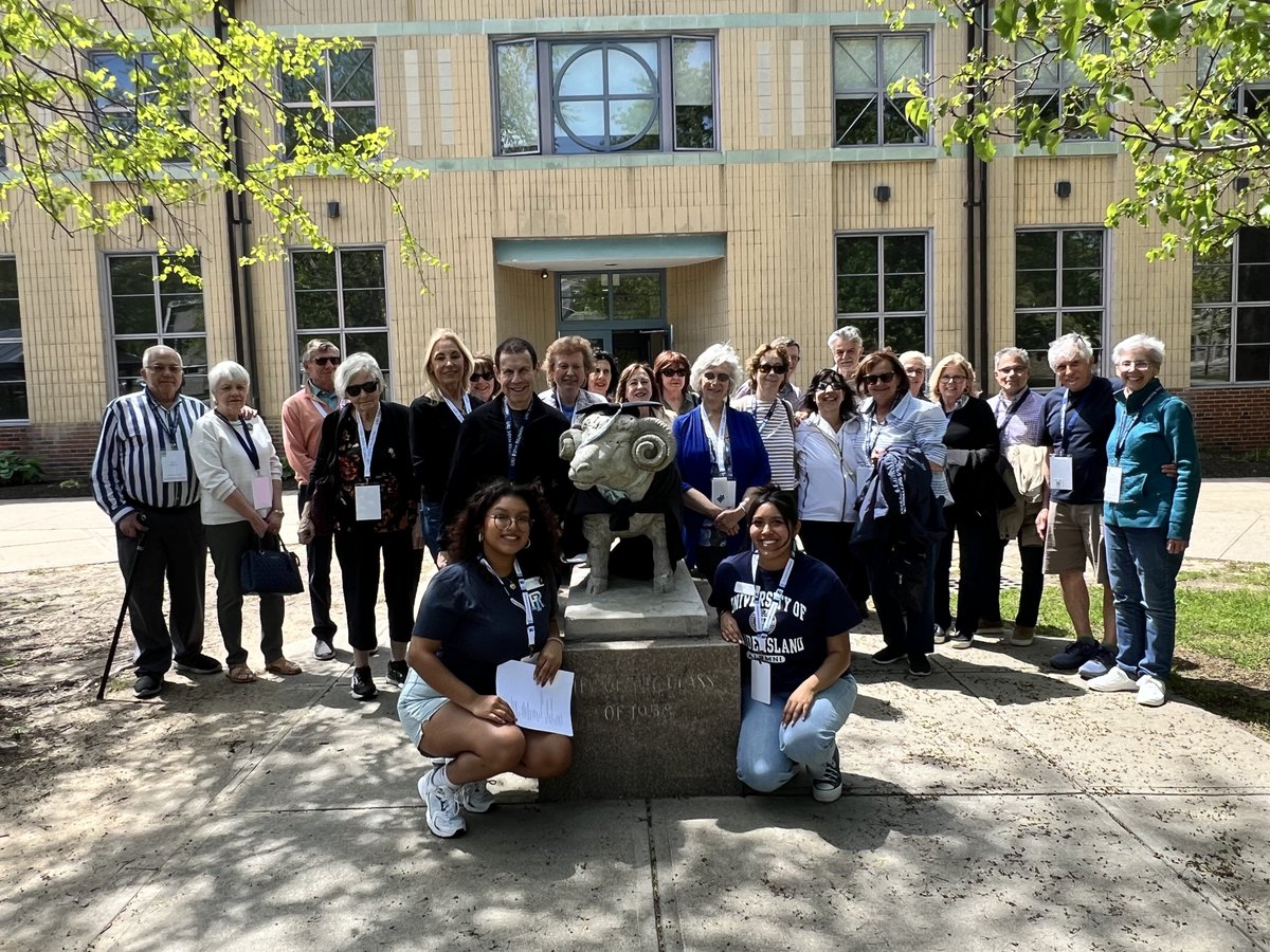 AlumniURI's tweet photo. Thrilled to welcome back the class of 1974 for their 50th reunion during commencement weekend! From tours around campus to celebrating the newest class of @universityofri alumniβfood, fun, and memories were shared by all! ππ
#URI2024 #RhodyGrad #GoRhody https://t.co/kzPZBH0RHC