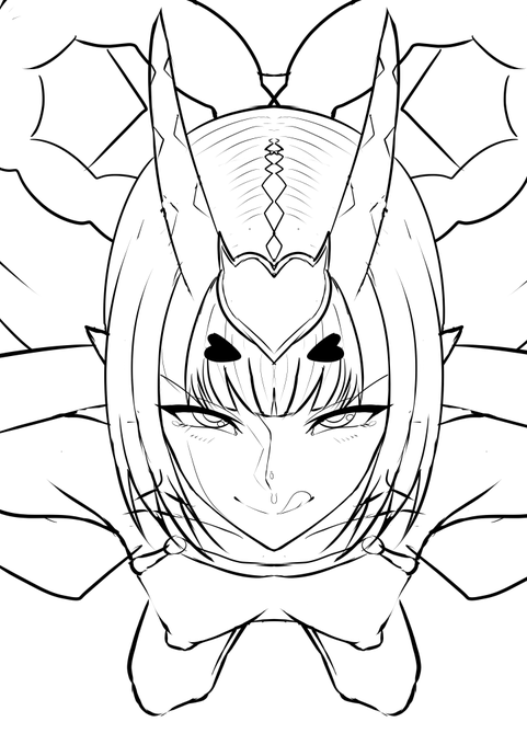 酒呑童子、まず間違いなくラブラブになる事が無いであろうキャラだよね。  もしそんなキャラがゲロ甘らぶらぶになったら…? 