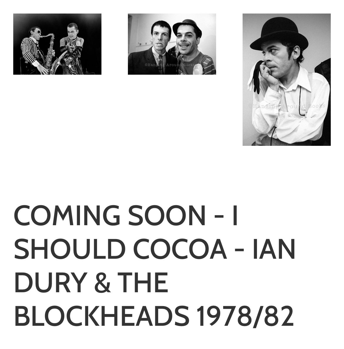 I SHOULD COCOA by #davidcoriophotographer Iconic images from one of Ian Dury and the Blockheads’s favourite photographers. On sale 27.05.24. #iandury #theblockheads #davidcorio #rockphotography