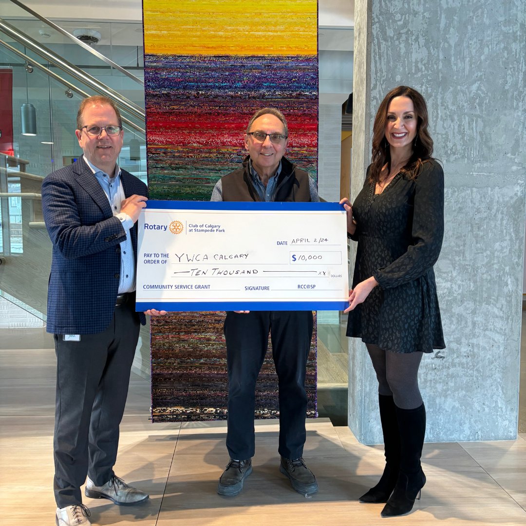 Big thank you to the Rotary Club at Stampede Park for their generous support of the Enough is Enough campaign! Your contribution helps YW reach our goals and uplift women and families in our community. #Gratitude #CommunitySupport #YYCnow #ThankfulThursday