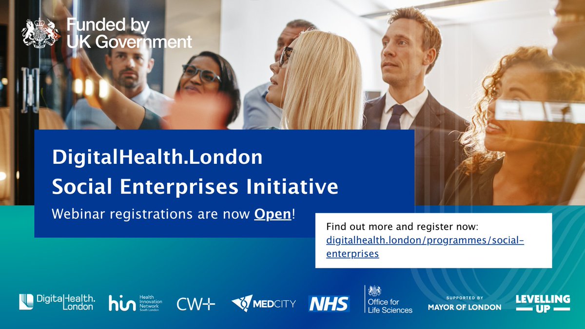 Join the Digital Health London Accelerator Programme! Boost your commercial connections with #NHS and #socialcare with support from a dedicated NHS Navigator. Gain credibility and confidence! Apply now: digitalhealth.london/programmes/acc… @DHealthLDN #DigitalHealth