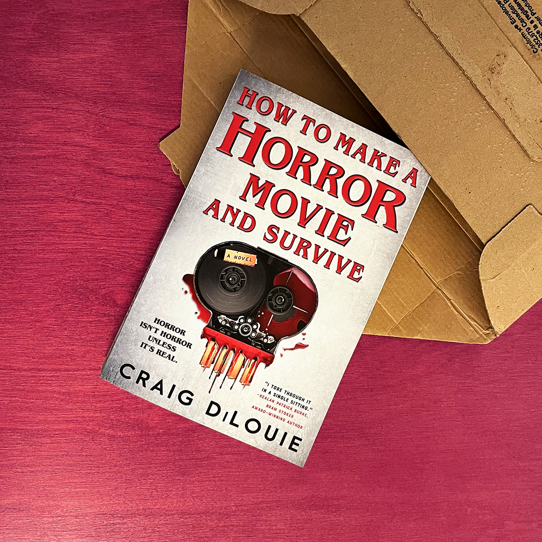 This week we're unboxing HOW TO MAKE A HORROR MOVIE AND SURVIVE by @CraigDiLouie! This meta take on 80s slasher films releases June 18 from Orbit US.