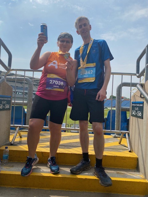 Happy #ThankyouThursday to Daiva & Andy 🧡 They took on the #LeedsMarathon on 12 May! They did a fabulous job on the day & have raised over £400 for us 👏 #ShowYourLoveForAiredale #CareForAiredale #GetActiveForAiredale