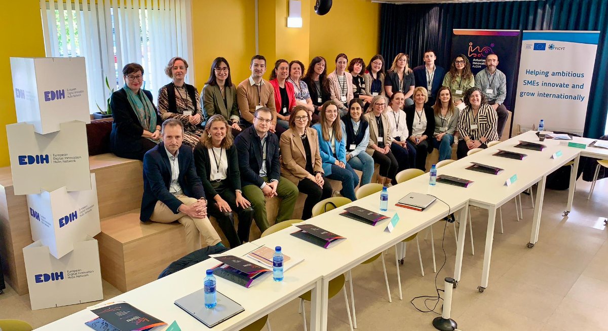 Esta mañana hemos celebrado en el edificio As5HUB del PCT de Gijón un taller colaborativo 🤝 entre integrantes de los consorcios @EENGalacteaplus y EDIHs del Noroeste 👁‍🗨💡.  El evento nos ha permitido compartir información, metodologías y buenas prácticas. @FICYT