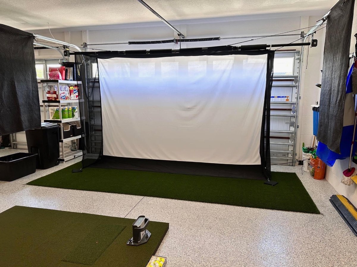 We believe a garage can be more than a place to keep your cars. This garage has our G-TRAK Retractable system and we could not be more proud of being a part of transforming people's garages with our system! #garagereno #garagegolf