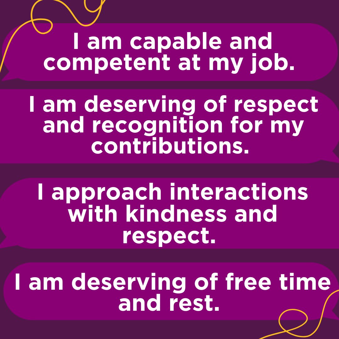 RWCFUSA's tweet photo. Did you know positive affirmations can help you soothe anxiety and empower yourself to take on the day? Use these before work to start your day off right! https://t.co/PClmVaOdL9