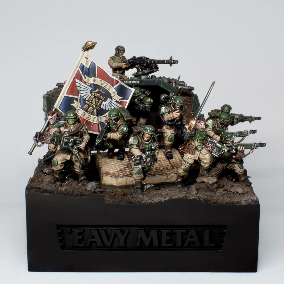 My diorama "Cadia Stand " made for the 500th issue of White Dwarf.  A lot of work went into the making of this and I hope you will like it as much as I enjoyed making it . 

#eavymetal #WarhammerCommunity