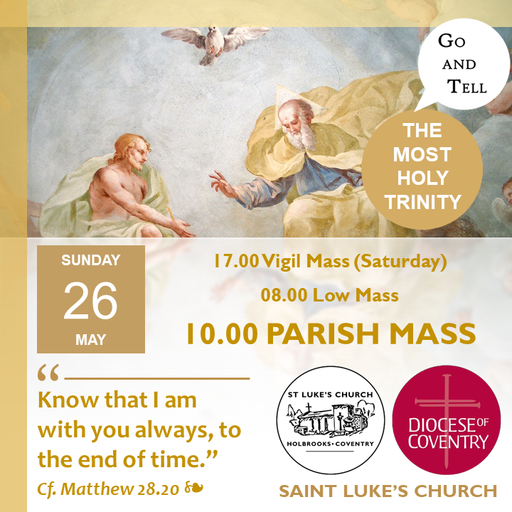 holbrookschurch's tweet photo. Sunday, 26th May and the week ahead @holbrookschurch. A booklet containing the Sunday Mass readings is available at https://t.co/LSuu1huH3f, and this week's newsletter can be downloaded at https://t.co/nWcsx17BDj. On Thursday we celebrate Corpus Christi with Solemn Mass at 19.30. https://t.co/c2MBbfhe8R