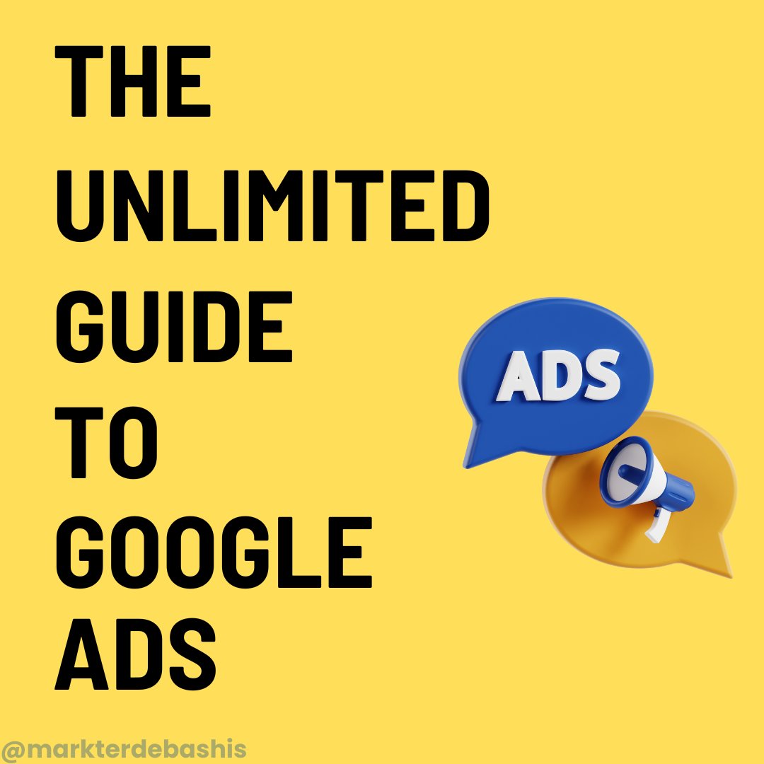 📌The unltimated guide to google ADS
✅ Set Clear Goals
✅Keyword Research
✅ Create Compelling Ads
✅ Targeting and Budgeting
✅ Monitor and Optimize
#googleads #guide #googleadsense #googleleads #googleshoppingads
#guidelines
#digitalmarketing