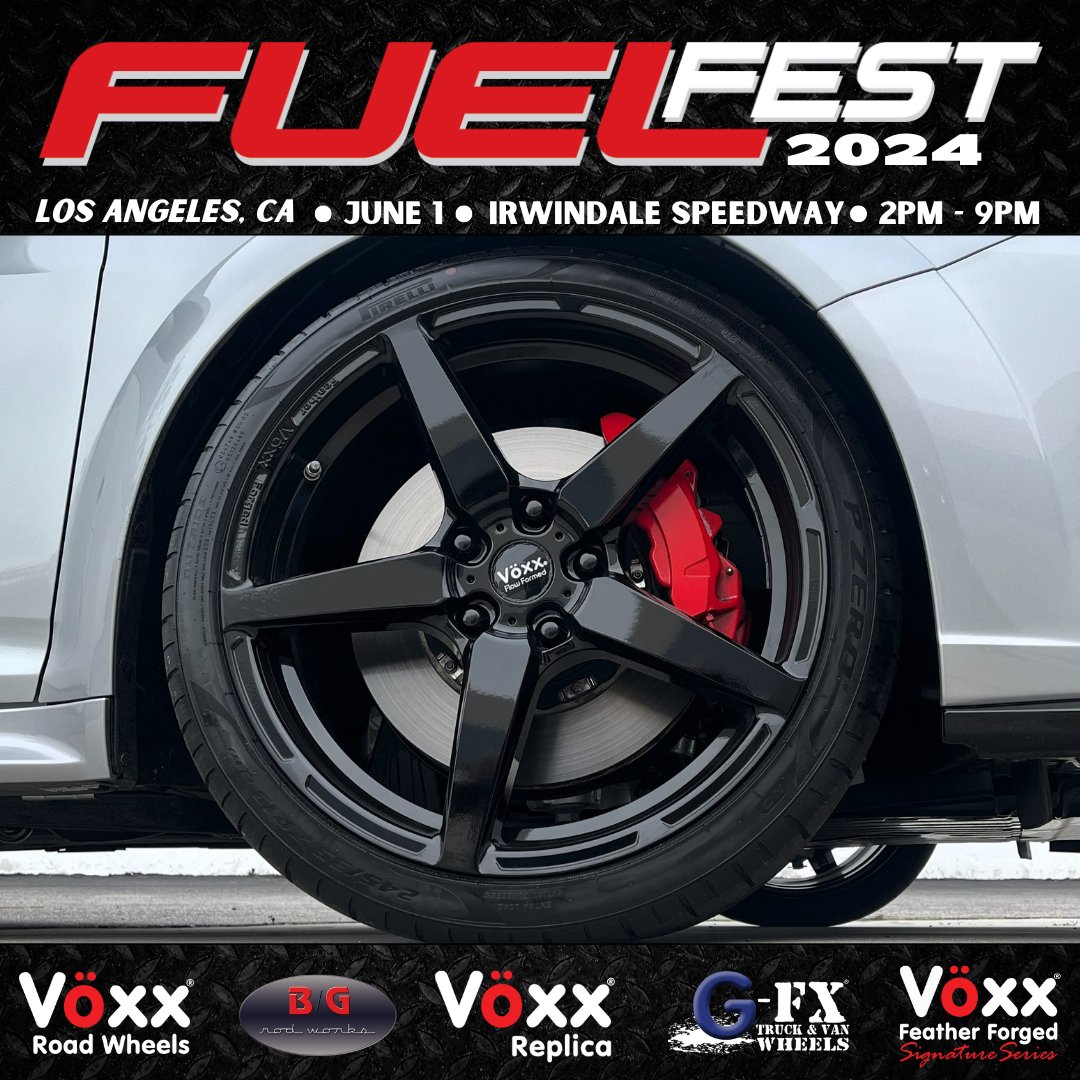 See you at @fuelfest June 1st! 🛞🔥

#voxxwheels #gfxwheels #fuelfest #fuelfest2024 #cars #carenthusiasts #irwindalespeedway #carlovers #wheels #california