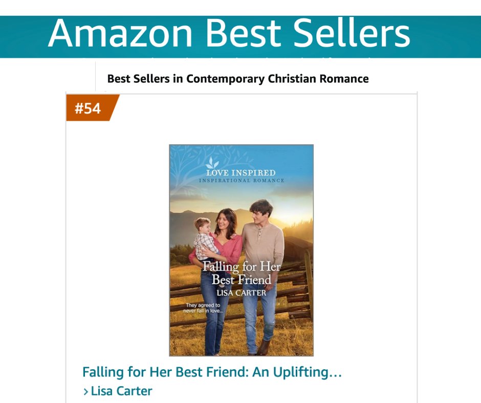 This just happened—Falling for Her Best Friend is on the Amazon best seller list!
Thanks to everyone who's purchased, shared and shown some love to this fun contemporary marriage of convenience story.