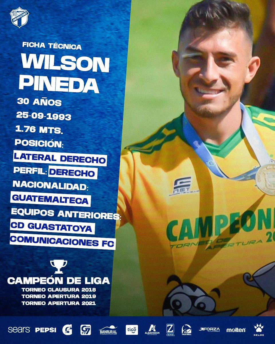 📋 Les presentamos la ficha técnica de Wilson Pineda. #VamosCremas