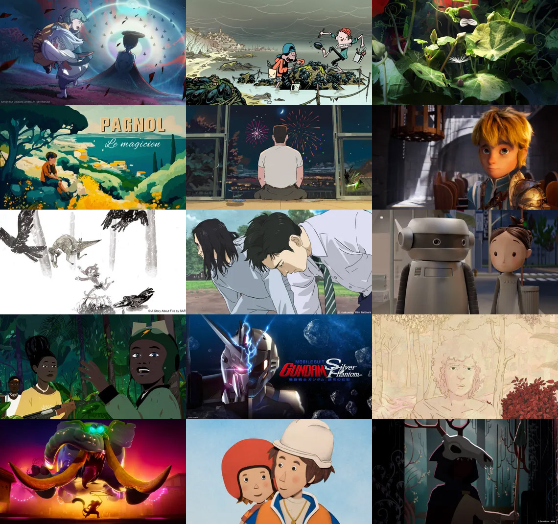 catsuka's tweet image. The "Work in Progress" of Annecy Festival 2024:
programme.annecyfestival.com/programme/filt…
Glad to see "Hyakuemu" by Kenji Iwaisawa (On-Gaku), "Housenka" by Baku Kinoshita (OddTaxi), "Planets" by Momoko Seto & some chinese movie projects.
Marcel Pagnol, "Les Légendaires" & "Gundam" are also listed.