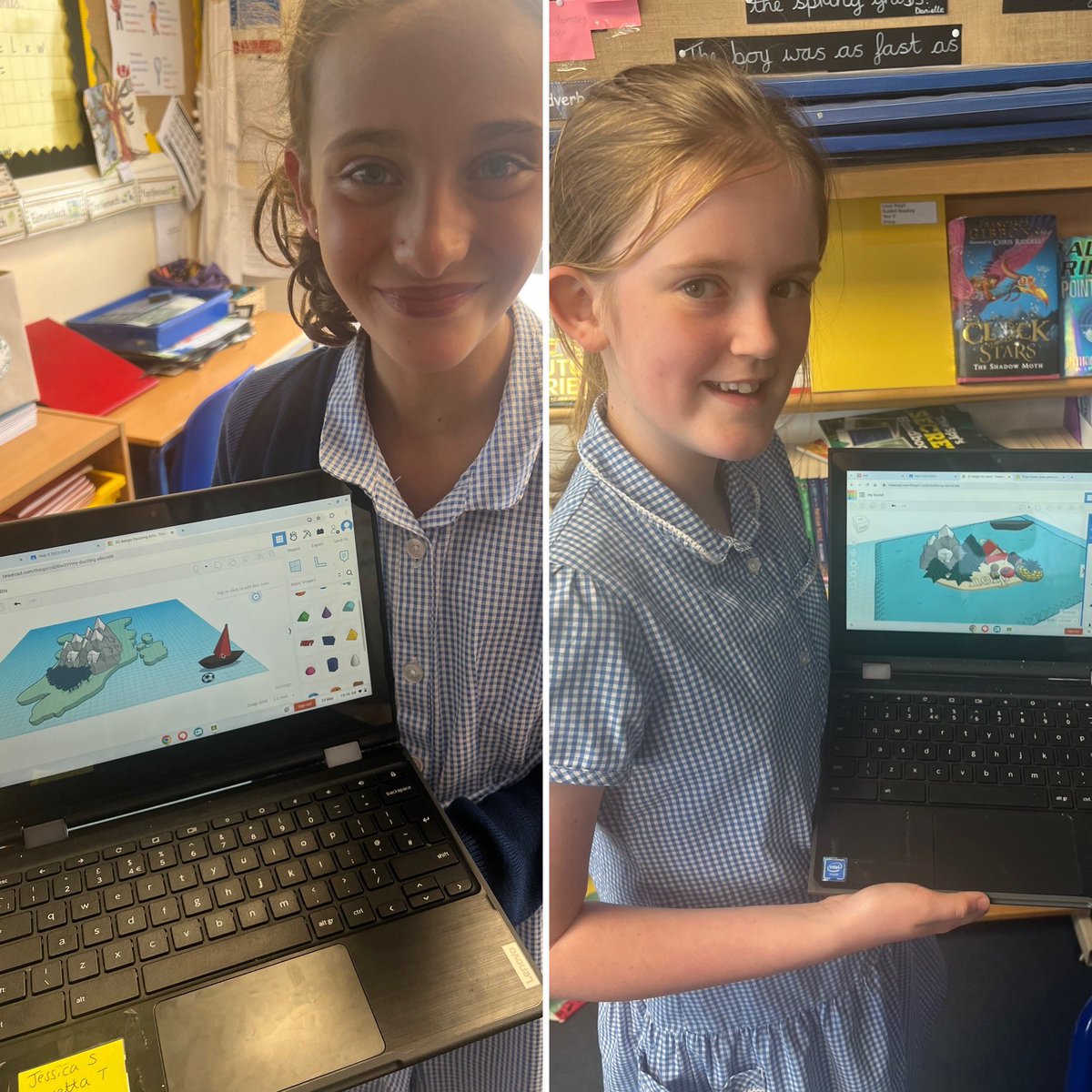 rofftschool's tweet photo. Years 4 and 5 were visited by Will from @Technocamps today where they learned how to code an Olympics sprinting game using @scratch and create 3D desert islands using @tinkercad - diolch yn fawr @WrexhamUni https://t.co/lpHCRFhsm6