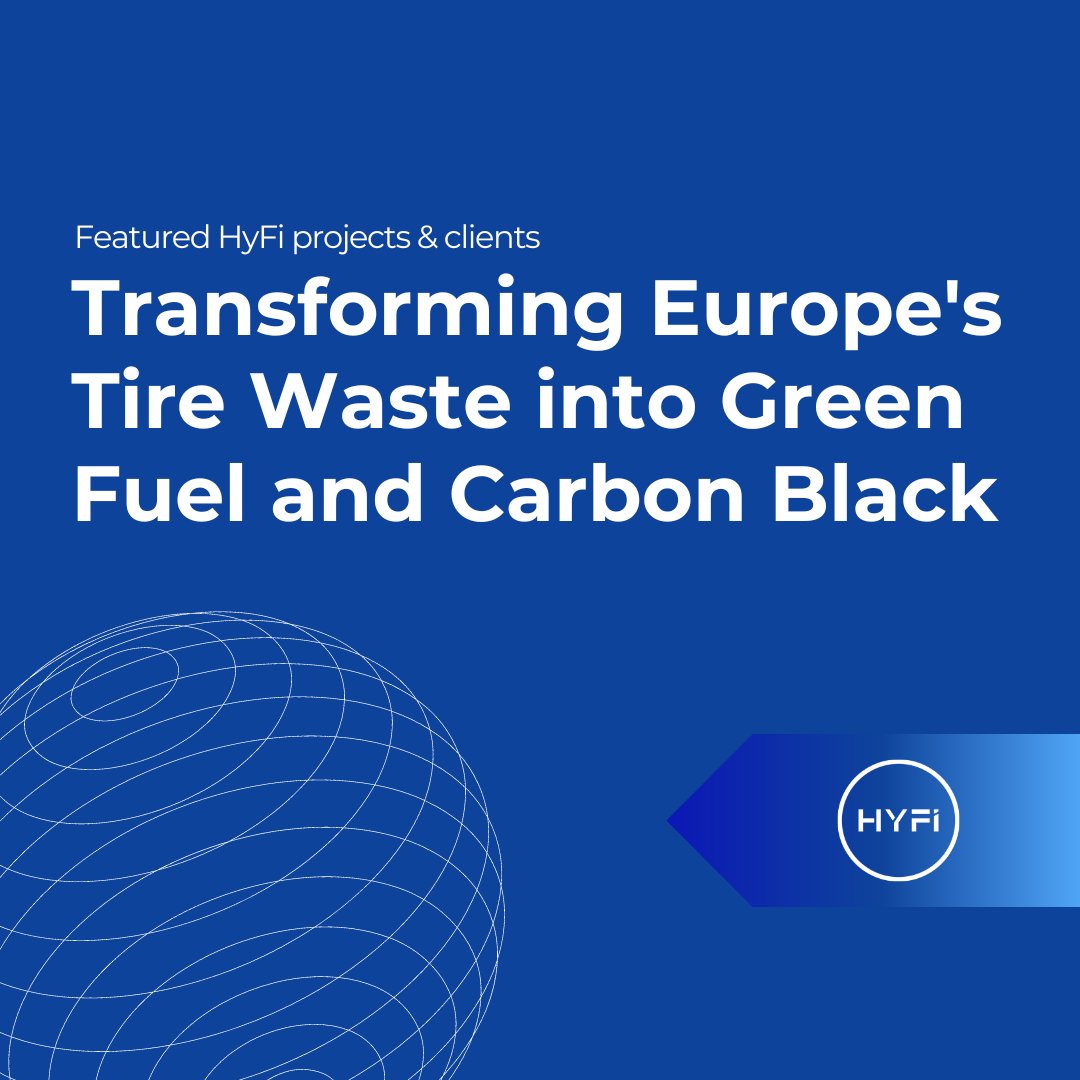 HyFiCorp's tweet image. We're thrilled to share a major update on our tire waste conversion project in Europe. With an investment of over $50 million, we're transforming tire waste into valuable resources: green fuel and carbon black.

👉 hyfi-corp.com

#HyFiMovement #ESG #Sustainability