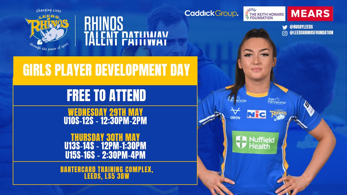 👧 Secure your place on our upcoming Girls RTP Player Development Days today! 📍 Bartercard Training Complex 💷 FREE to attend Secure your place below👇 ✅U10s-12s - bit.ly/44s7iCI ✅U13s-14s - bit.ly/3Wpdqth ✅U15-U16s - bit.ly/3Wk7p0Y