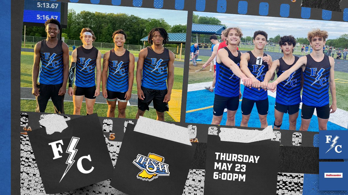 Regional Meet Day! 🏃- Boys Track and Field 🆚- Regional 📆- May 23rd ⏰- 6:00pm 📍- Greenfield-Central 🎟️- ihsaa.eventlink.com/Tickets